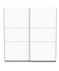 Armoire blanc mat - 2 Portes coulissantes - 194,5 x 59,9 x 203 cm 