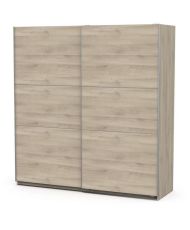 Armoire chêne kronberg - 2 Portes coulissantes - 194,5 x 59,9 x 203 cm 