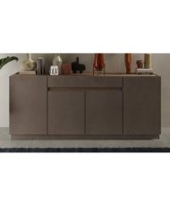 Buffet haut FIRENZE - Bronze et chêne Mercure - 4 portes + 1 tiroir/design