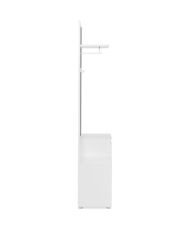 Eingangsschrank mit Kleiderschrank IMAGE – weiß – 1 Tür + 1 Schublade – 85 x 195 x 37 cm