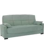 Clic clac 3 places MEGAN 14 - Soro vert amande - Avec accoudoirs - Couchage 130 x 190 cm - 223 x 96 x 103 cm