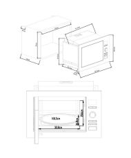  Built-in grill microwave - 25 Liters - Grill
