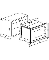 Micro-ondes combiné encastrable noir 