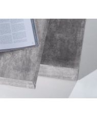 Table basse carrée pivotante - Panneau de particules - béton gris clair - Classique - 78 x 78 x 35,4 cm