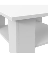 Melamine Particulate coffee table - Matt white - 67 x 67 x 31 cm