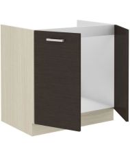Low sink unit - light oak - 80 x 52 x 82 cm - worktop not included
