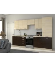 Low sink unit - light oak - 80 x 52 x 82 cm - worktop not included