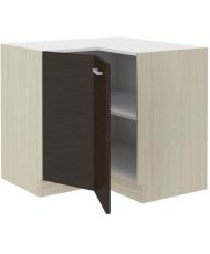 Niedriger Eckschrank – helle Eiche – 83 x 52 x 82 cm – Arbeitsplatte nicht im Lieferumfang enthalten