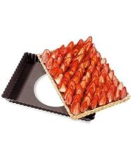  Stampo per crostata rettangolare 31 x 21 x 3 cm base removibile