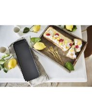  Rectangular tart mold 31 x 21 x 3 cm removable base