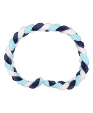  Dekogeflecht - Kissen - Samt - 200 cm - Blau
