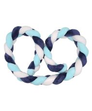  Dekogeflecht - Kissen - Samt - 200 cm - Blau