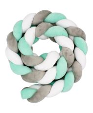 Coussin - Velours - 200 cm - Vert et taupe