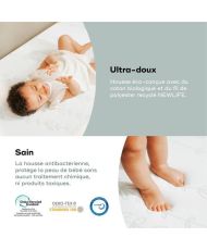 Antibacterial mattress, naturally eliminates bacteria, 70 x 140 cm