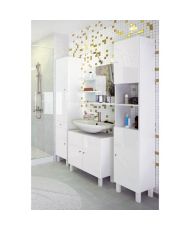 CORAIL Colonna da bagno 30 cm - Bianco lucido