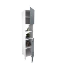 CORAIL Bathroom column 30 cm - Glossy gray