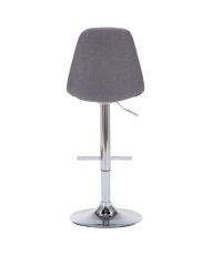 OSKAR 2 verstellbare Barhocker - Grauer Stoff - 42 x 49 x 94/114 cm