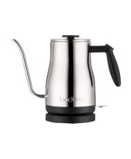 Wasserkocher mit langem Auslauf, 1.200 W, 1,0 l, Edelstahl
