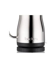 Wasserkocher mit langem Auslauf, 1.200 W, 1,0 l, Edelstahl