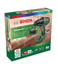 Perceuse à percussion sans-fil Bosch -Livrée sans batterie ni chargeur.