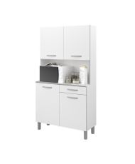 Küchen-Sideboard – Weiß – 4 Türen – 101 cm