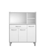 Kombiniertes Küchen-Sideboard 101 cm Weiß - OSLO