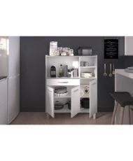 Buffet combiné de cuisine 101 cm Blanc - OSLO
