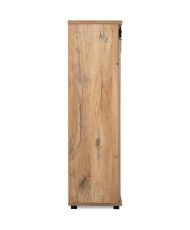 MANZANO Sideboard – Flagstaff-Eiche – 1 Schiebetür + 3 Schubladen + 2 Nischen – 120 x 140 x 40 cm
