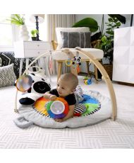 Spielmatte mit Holzstange, multisensorisches Spielzeug