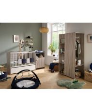 Combined baby bed - 120 x 60 cm - Convertible to 90 x 190 cm