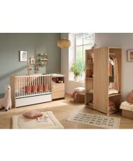 Lit bébé combiné - 120 x 60 cm - Evolutif en 90 x 190 cm