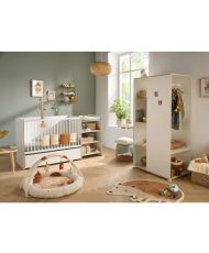  Cuna combinada - 120 x 60 cm - Convertible a 90 x 190 cm