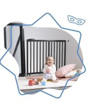Ausziehbare Sicherheitsbarriere Schwarz 63-106 cm