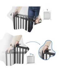 Ausziehbare Sicherheitsbarriere Schwarz 63-106 cm