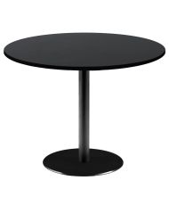 Round table Ø 120 cm - Rome model with base and plain black