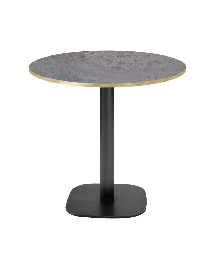 Round table Ø 70 cm - Round cladeira model with brass edges Round table Ø 70 cm - Round cladeira model with brass edges
