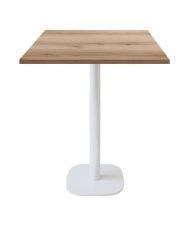 Mange-debout 70 x 70 cm - modèle Round banc chêne delano