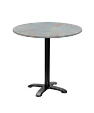 Runder Tisch Ø 80 cm – Modell Bazila in Rostgrau