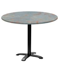 Runder Tisch Ø 110 cm – Modell Bazila in Rostgrau
