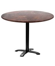 Runder Tisch Ø 110 cm – Modell Bazila Rock Rust