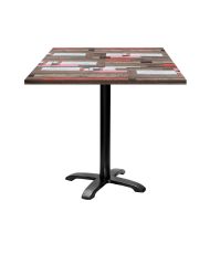 Table 70 x 70 cm - modèle Bazila bois redden wood