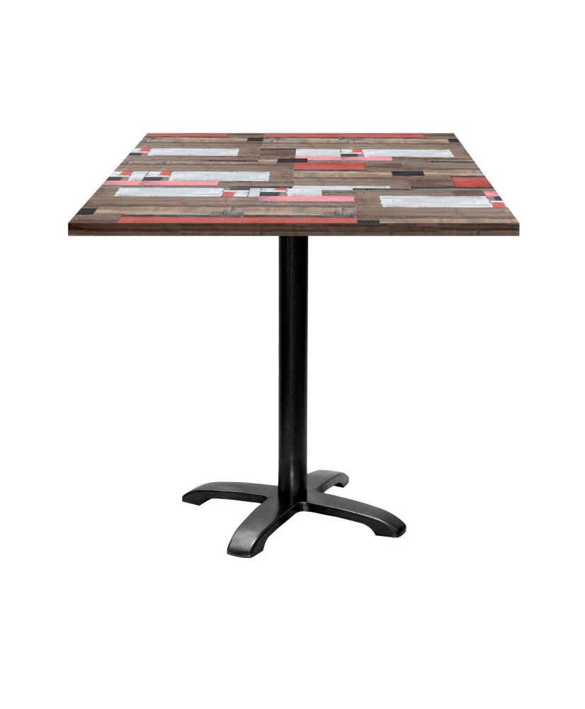 Table 70 x 70 cm - modèle Bazila bois redden wood Table 70 x 70 cm - modèle Bazila bois redden wood