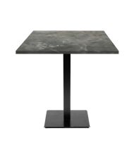 Table 70 x 70 cm - modèle Milan pierre métallisée
