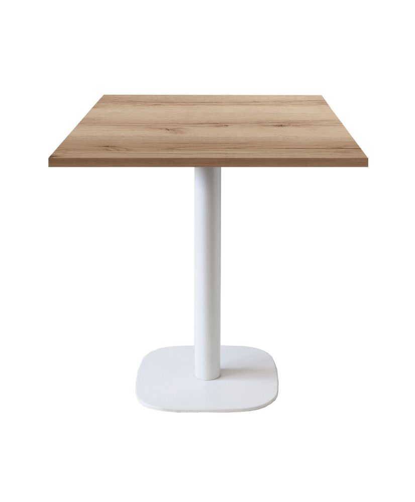 Table 70 x 70 cm - Round model white oak delano foot