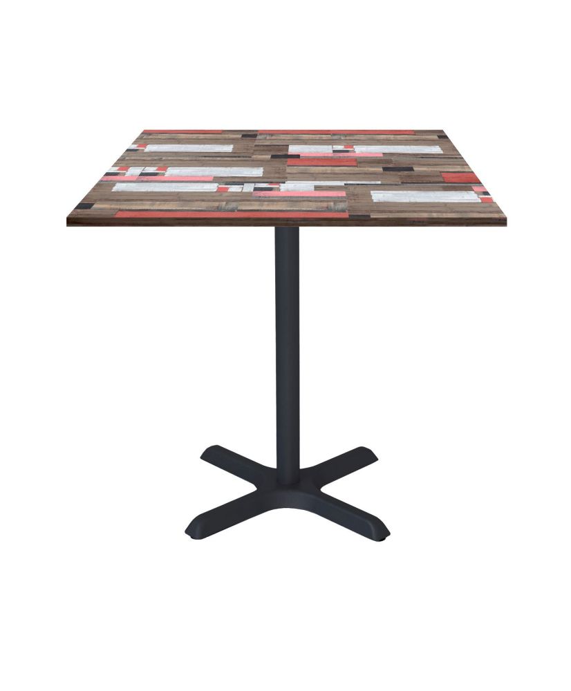 Table 70 x 70 cm - modèle Dina bois redden wood Table 70 x 70 cm - modèle Dina bois redden wood