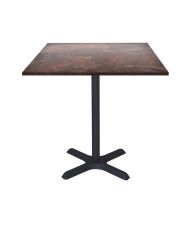 Table 70 x 70 cm - Dina rock rust model
