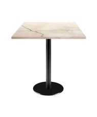 Table 70 x 70 cm - modèle Rome marbré lune blanche