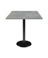 Tisch 70 x 70 cm – rostgraues Rom-Modell