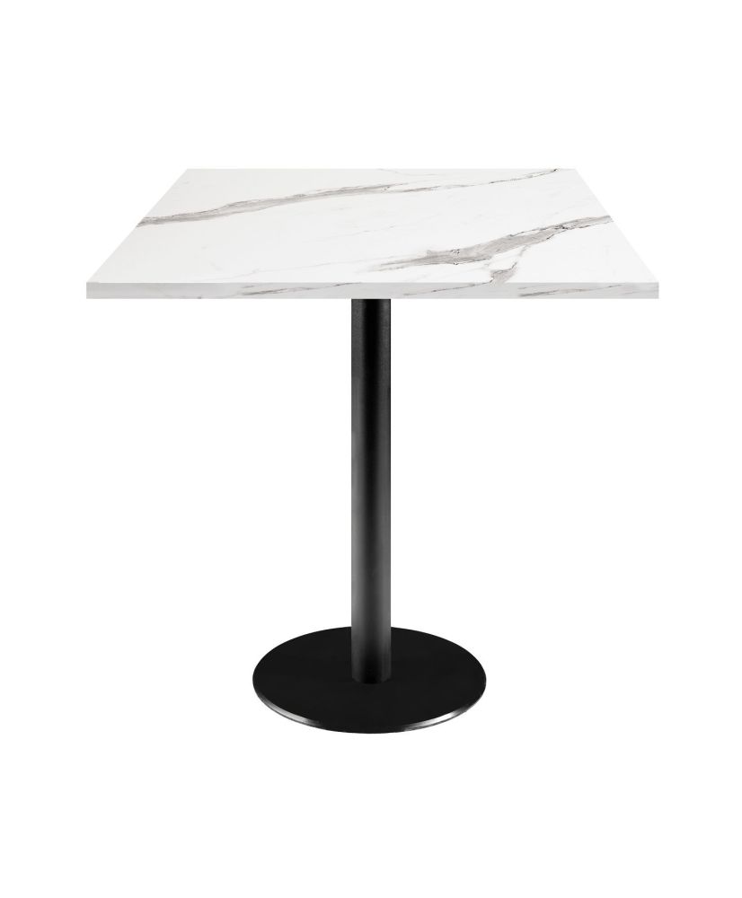 Table 70 x 70 cm - modèle Rome marbre blanc Table 70 x 70 cm - modèle Rome marbre blanc