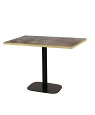 Table 120 x 70 cm - Round cladeira chants laiton